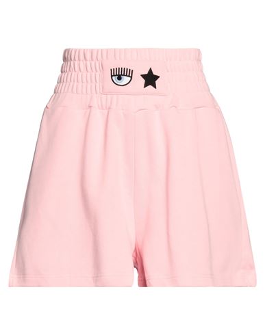 Chiara Ferragni Woman Shorts & Bermuda Shorts Pink Size M Cotton
