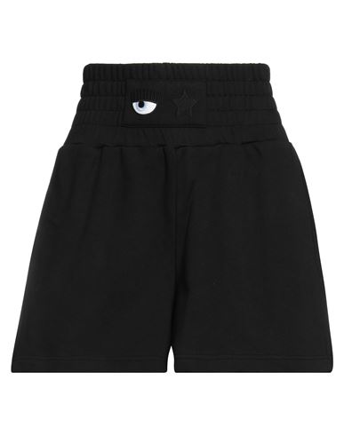 Chiara Ferragni Woman Shorts & Bermuda Shorts Black Size S Cotton