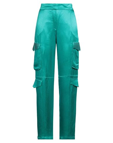 Genny Woman Pants Turquoise Size 6 Viscose, Polyester In Blue