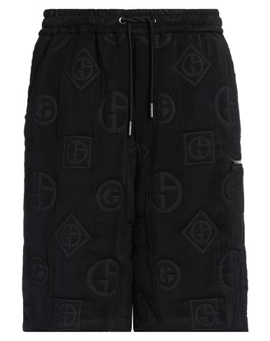 Giorgio Armani Man Shorts & Bermuda Shorts Black Size 38 Polyester, Cupro, Polyamide