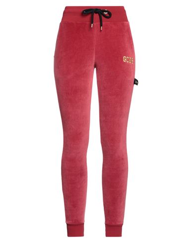 Gcds Woman Pants Red Size Xs Cotton, Polyamide