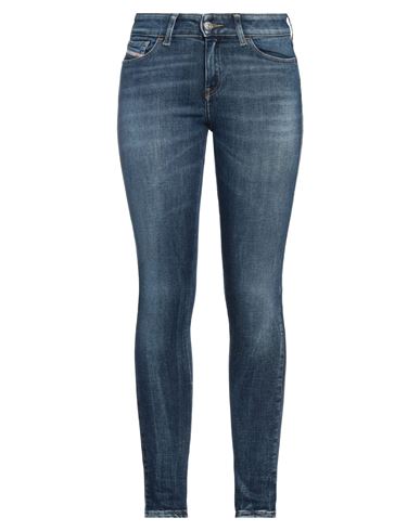 Shop Diesel Woman Jeans Blue Size 30w-32l Cotton, Modal, Elastomultiester, Elastane, Cowhide