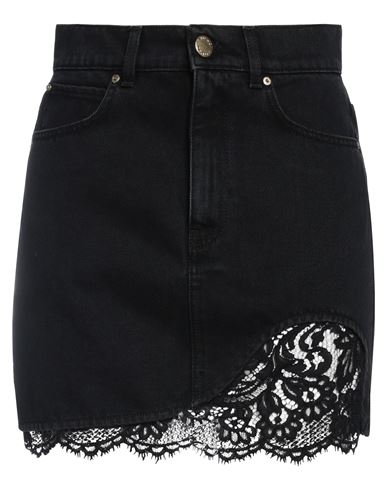 Pinko Woman Denim Skirt Black Size 31 Cotton, Polyamide, Viscose In Black