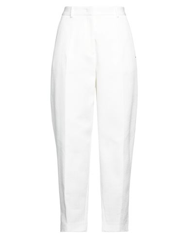 Jil Sander Woman Pants White Size 2 Cotton, Silk