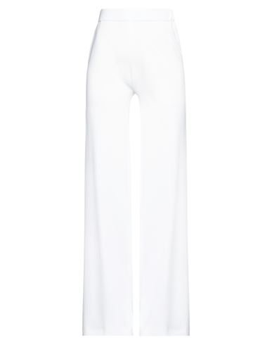 Shop Kangra Woman Pants White Size 8 Viscose, Polyester