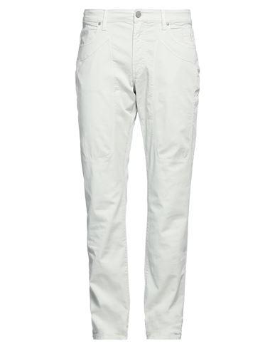 Jeckerson Man Pants Light Grey Size 40 Cotton, Elastane