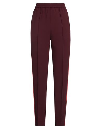 Lacoste Woman Pants Burgundy Size 4 Polyester In Red