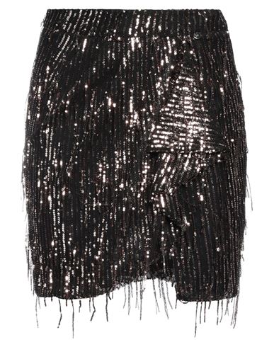 Rebel Queen Woman Mini Skirt Black Size M Polyester, Elastane