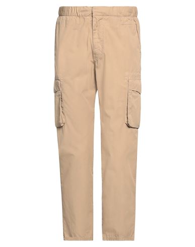 Care Label Man Pants Camel Size 32 Cotton In Brown