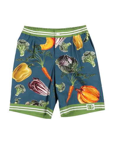 Shop Dolce & Gabbana Toddler Boy Shorts & Bermuda Shorts Slate Blue Size 6 Cotton