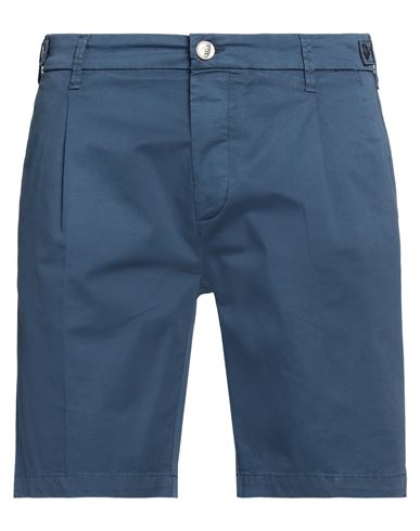 Barba Napoli Man Shorts & Bermuda Shorts Navy Blue Size 36 Cotton, Elastane