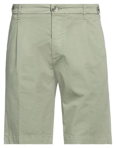 Barba Napoli Man Shorts & Bermuda Shorts Sage Green Size 33 Cotton, Elastane