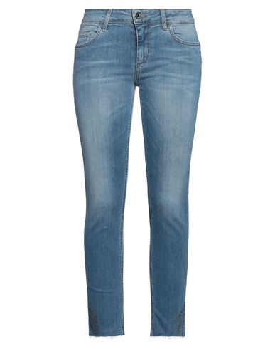 Liu •jo Woman Jeans Blue Size 28w-28l Cotton, Elastane