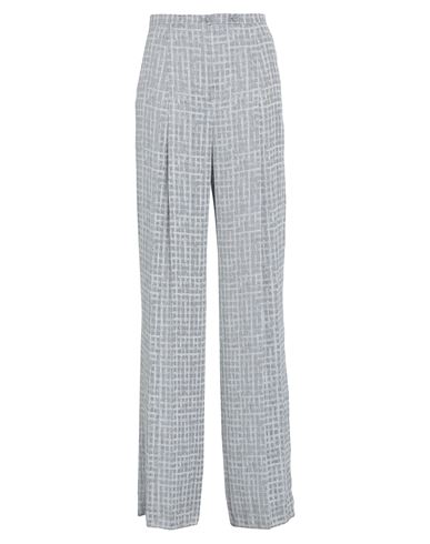 Shop Emporio Armani Woman Pants Grey Size 14 Viscose, Linen, Silk
