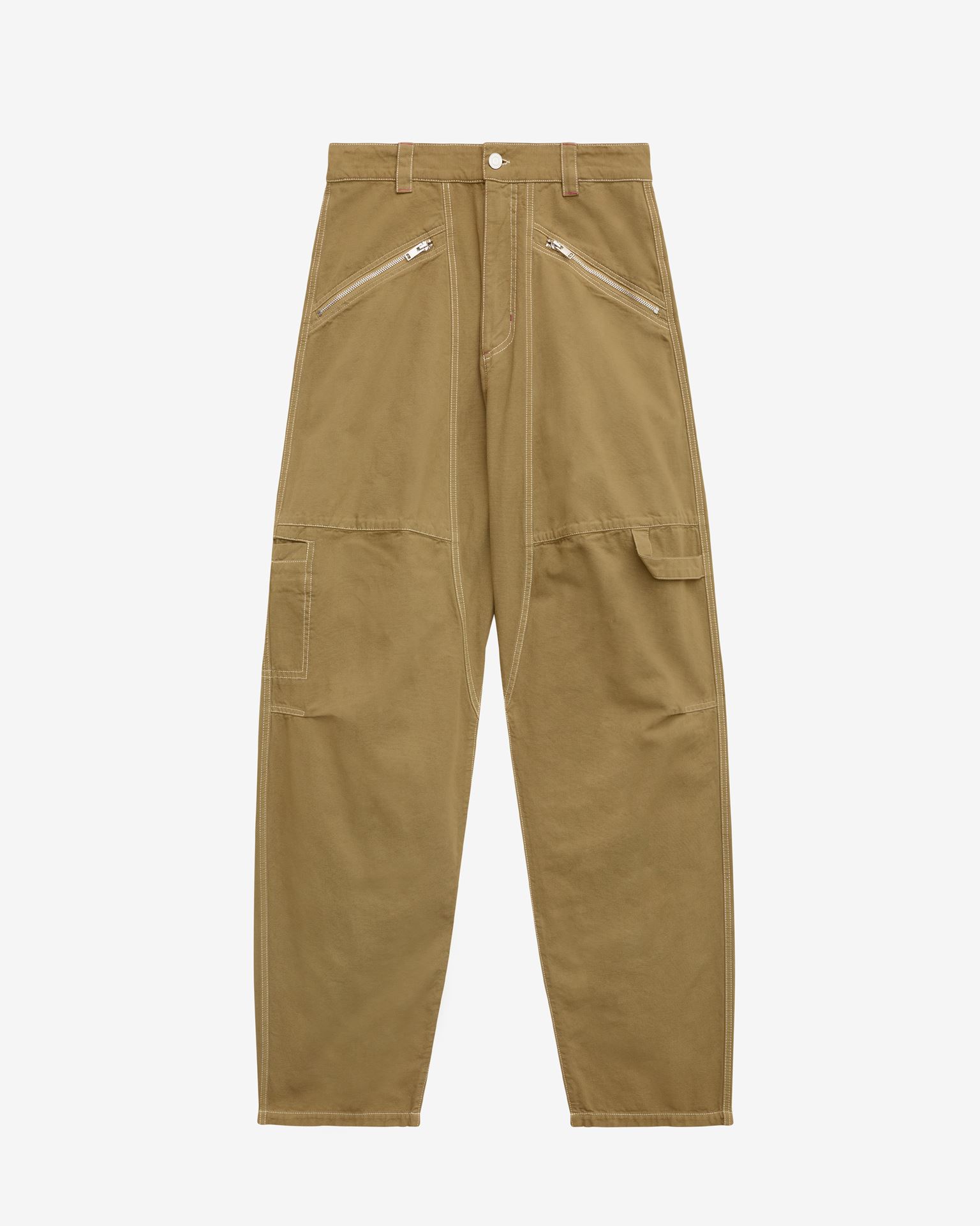 Isabel Marant Taupe Farker Trousers In Brown