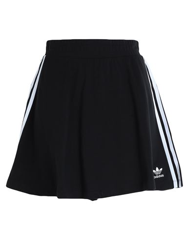 Adidas Originals 3 S Skirt Woman Mini Skirt Black Size L Cotton, Elastane