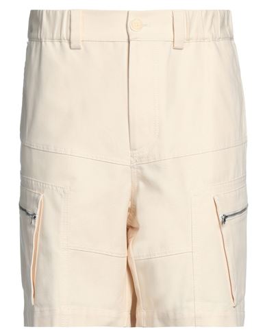Jacquemus Man Shorts & Bermuda Shorts Ivory Size 32 Cotton In White