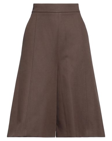 Max Mara Woman Pants Dark Brown Size 16 Cotton, Elastane