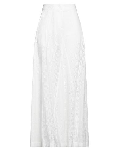 Shop Federica Tosi Woman Pants White Size 6 Cotton