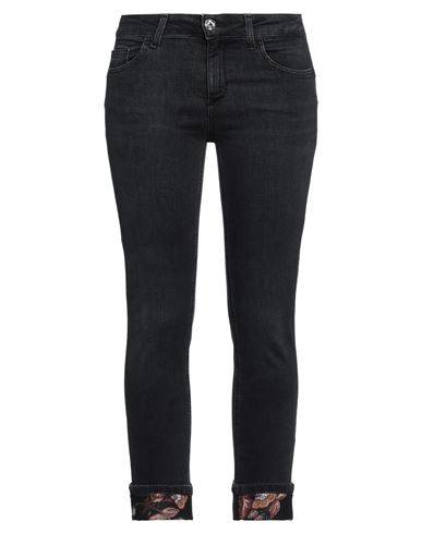 Liu •jo Woman Jeans Black Size 26w-28l Cotton, Elastane, Polyester In Black