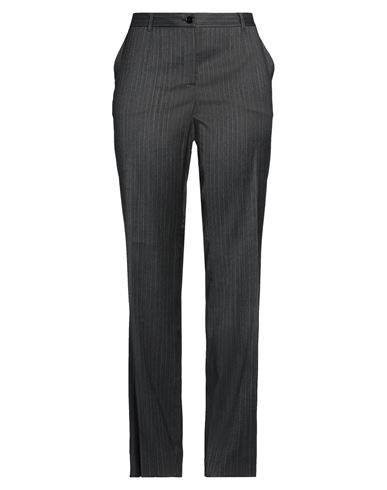 Dolce & Gabbana Woman Pants Lead Size 12 Virgin Wool, Viscose, Elastane In Grey