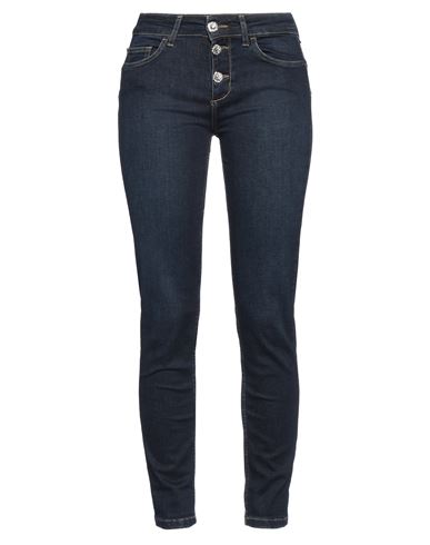 Liu •jo Woman Jeans Blue Size 24w-28l Cotton, Elastane In Blue