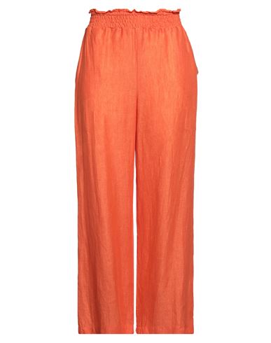Shop Robert Friedman Woman Pants Orange Size L Linen