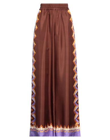 La Doublej La Double J. Woman Pants Brown Size M Silk
