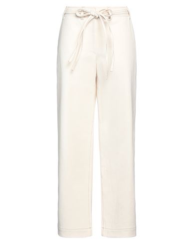 Rejina Pyo Woman Denim Pants Ivory Size 8 Cotton In White