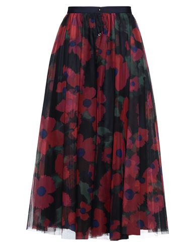 Sara Roka Woman Maxi Skirt Midnight Blue Size 6 Polyester