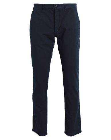 Shop Tommy Hilfiger Man Pants Navy Blue Size 34w-32l Cotton, Elastane