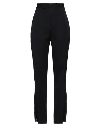 Sapio Woman Pants Black Size 2 Wool, Polyester In Black