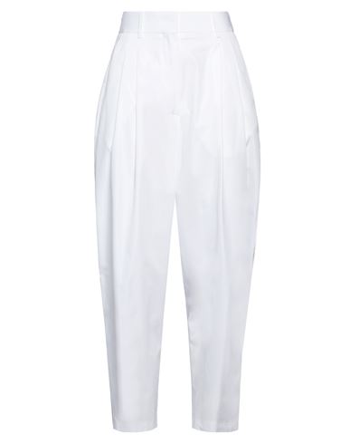 Alaïa Woman Pants White Size 6 Cotton, Polyester