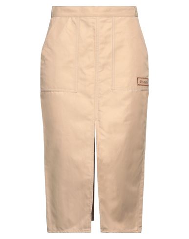 Marni Woman Midi Skirt Beige Size 4 Polyamide, Linen, Cotton In Beige