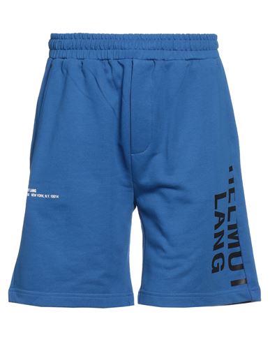 Helmut Lang Man Shorts & Bermuda Shorts Blue Size M Cotton