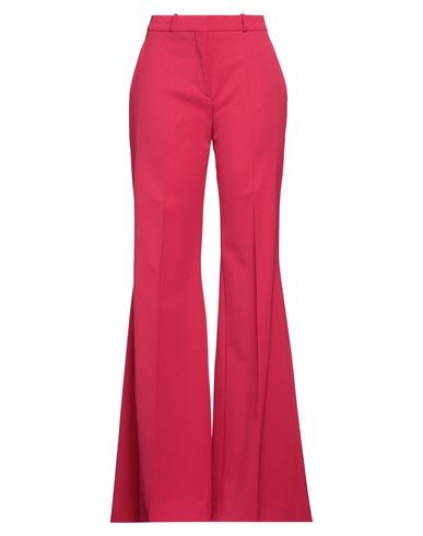 Shop Del Core Woman Pants Fuchsia Size 6 Polyester, Virgin Wool, Elastane In Pink