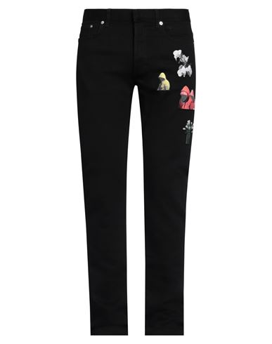 Shop Dior Homme Man Jeans Black Size 31 Cotton, Elastane, Calfskin, Polyester