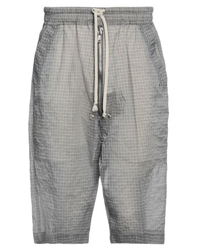 Rick Owens Man Cropped Pants Lead Size 34 Polyamide, Polyethylene In Grey