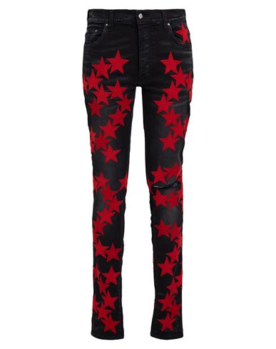 Amiri Man Jeans Black Size 32 Cotton, Elastomultiester, Elastane, Polyester