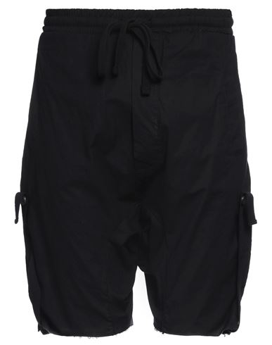 Thom Krom Man Shorts & Bermuda Shorts Black Size S Cotton, Linen, Elastane