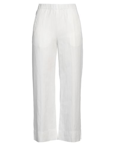 Shop True Nyc Woman Pants White Size 30 Tencel, Linen, Cotton