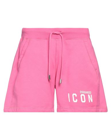 Dsquared2 Man Shorts & Bermuda Shorts Fuchsia Size Xs Cotton, Elastane