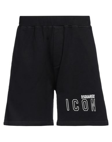 Dsquared2 Man Shorts & Bermuda Shorts Black Size Xl Cotton, Elastane