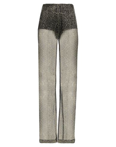 Gaelle Paris Gaëlle Paris Woman Pants Military Green Size 6 Polyester, Elastane In Black