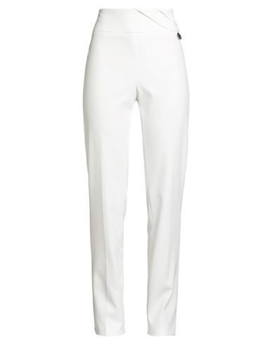 Gaelle Paris Gaëlle Paris Woman Pants White Size 4 Polyester, Elastane In White