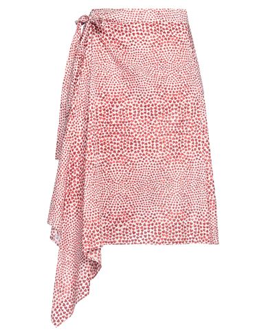 Shop Stella Mccartney Woman Midi Skirt Brick Red Size 6-8 Cotton