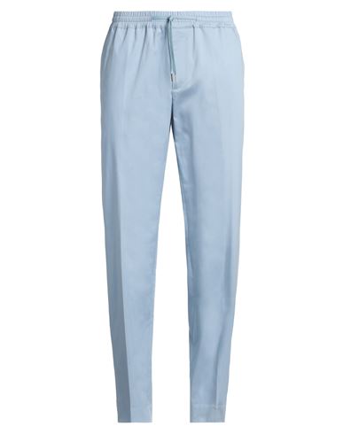 Sandro Man Pants Light Blue Size 34 Cotton, Lyocell, Elastane In Blue
