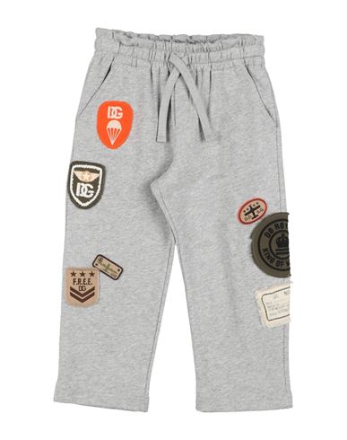 Dolce & Gabbana Babies'  Toddler Boy Pants Light Grey Size 3 Cotton, Polyester, Linen, Acrylic, Wool In Gray