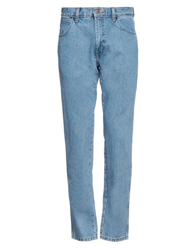 Wrangler Man Denim Pants Blue Size 30w-32l Cotton