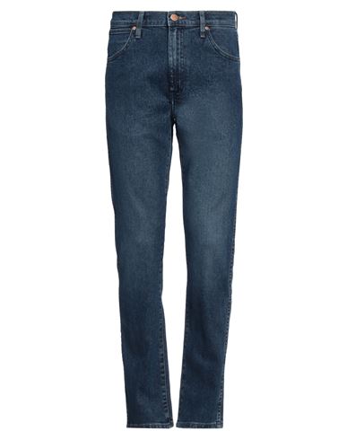 Wrangler Man Jeans Blue Size 30w-32l Cotton, Elastane